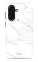 MIO MagSafe Samsung Galaxy A17 Hoesje Hard Shell Back Cover White Marble