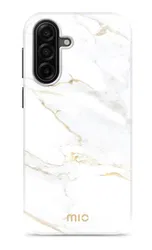 MIO MagSafe Samsung Galaxy A17 Hoesje Hard Shell Back Cover White Marble afbeelding
