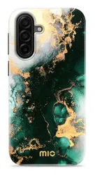 MIO MagSafe Samsung Galaxy A17 Hoesje Hard Shell Back Cover Green Marble afbeelding