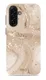 MIO MagSafe Samsung Galaxy A17 Hoesje Hard Shell Back Cover Gold Marble
