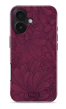 MIO MagSafe iPhone 17 Hoesje Hard Shell Back Cover Berry Blooms