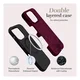 MIO MagSafe iPhone 17 Hoesje Hard Shell Back Cover Berry Blooms afbeelding 5
