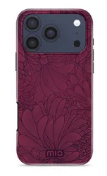 MIO MagSafe iPhone 17 Pro Hoesje Hard Shell Back Cover Berry Blooms afbeelding