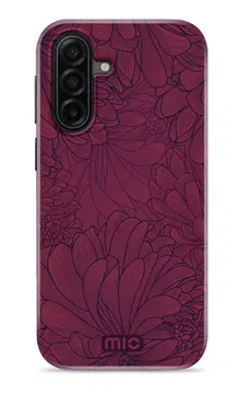 MIO MagSafe Samsung Galaxy A17 Hoesje Hard Shell Back Cover Berry Blooms