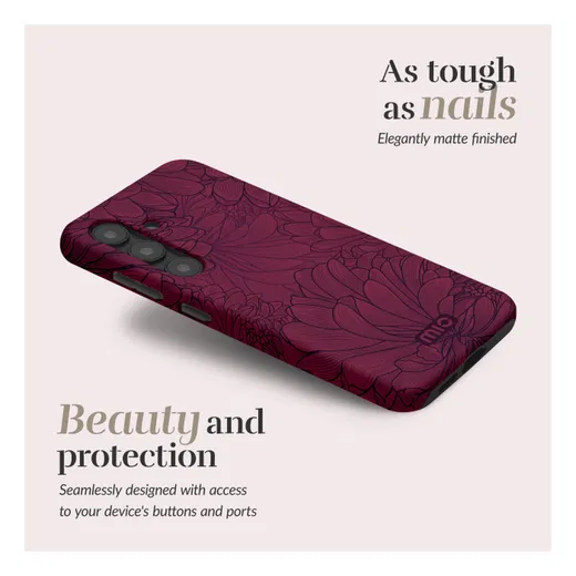 MIO MagSafe Samsung Galaxy A17 Hoesje Hard Shell Back Cover Berry Blooms afbeelding 2