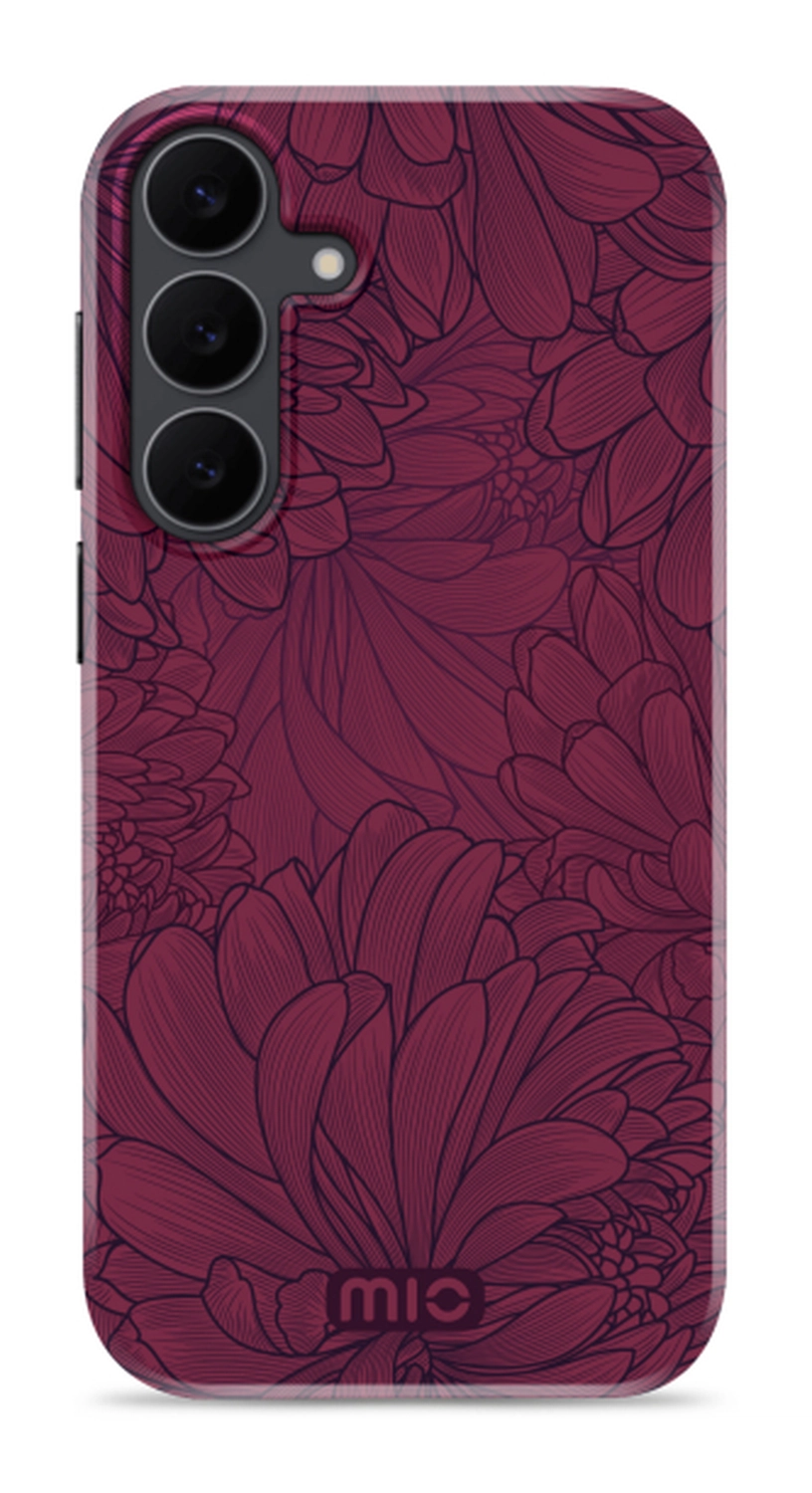 MIO MagSafe Samsung Galaxy S25 FE Hoesje Hard Shell Back Cover Berry Blooms afbeelding 1