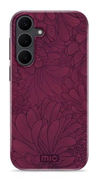 MIO MagSafe Samsung Galaxy S25 FE Hoesje Hard Shell Back Cover Berry Blooms