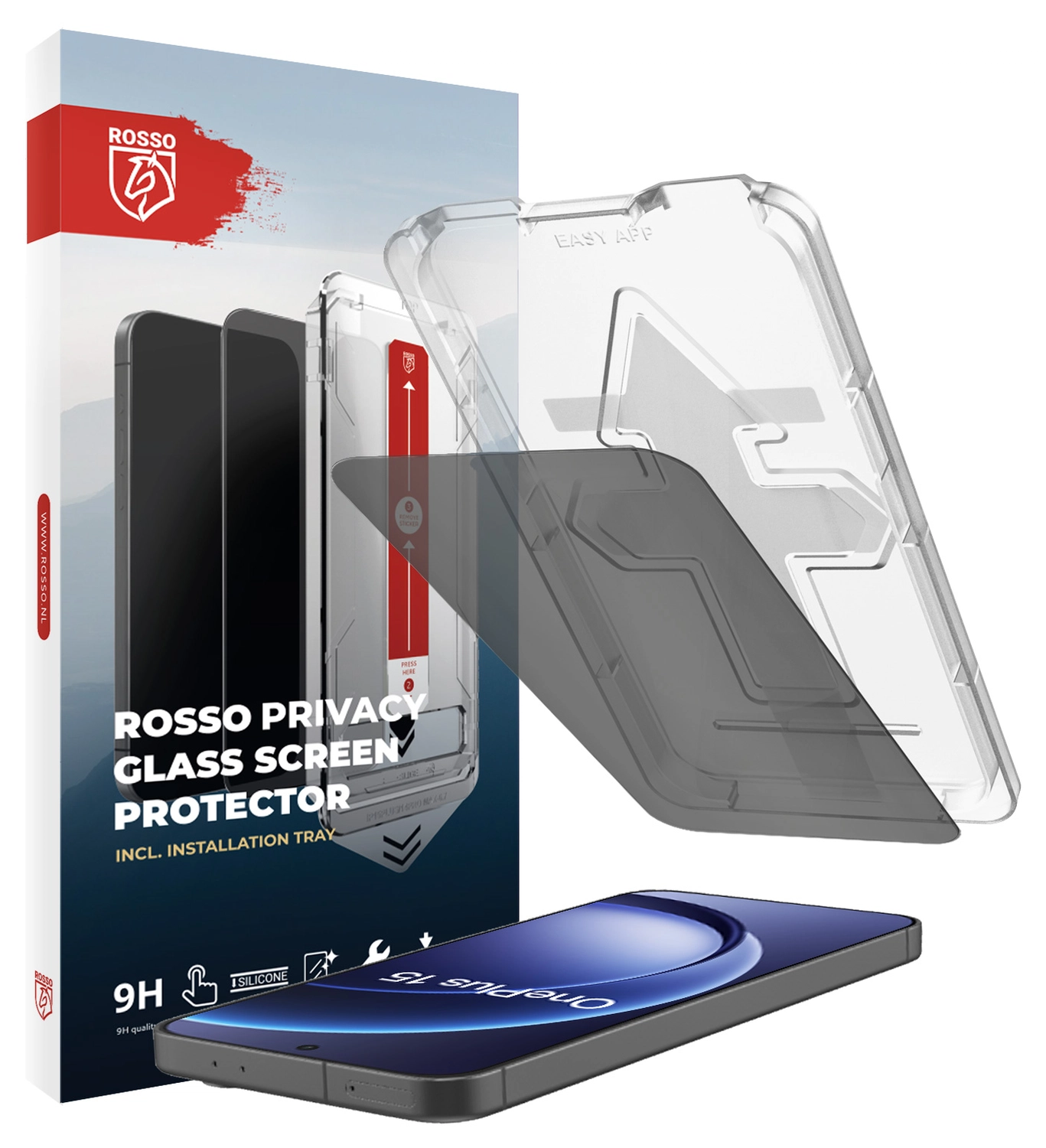 Rosso OnePlus 15 Privacy Glass met Installatietray Dust Removal afbeelding 1
