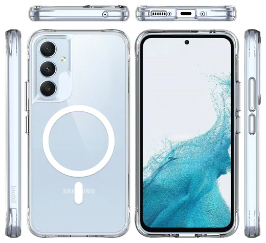 Buddi Core Samsung Galaxy A54 Hoesje MagSafe Back Cover Transparant afbeelding 9