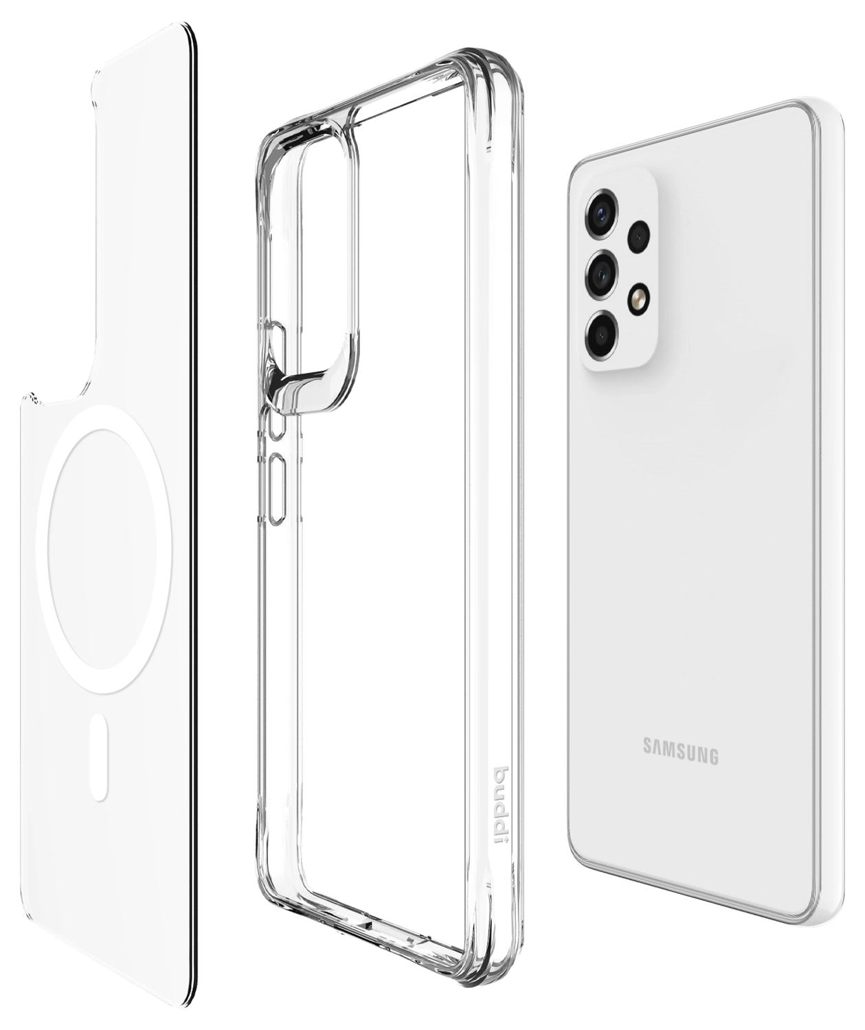 Buddi Core Samsung Galaxy A53 Hoesje MagSafe Back Cover Transparant afbeelding 10