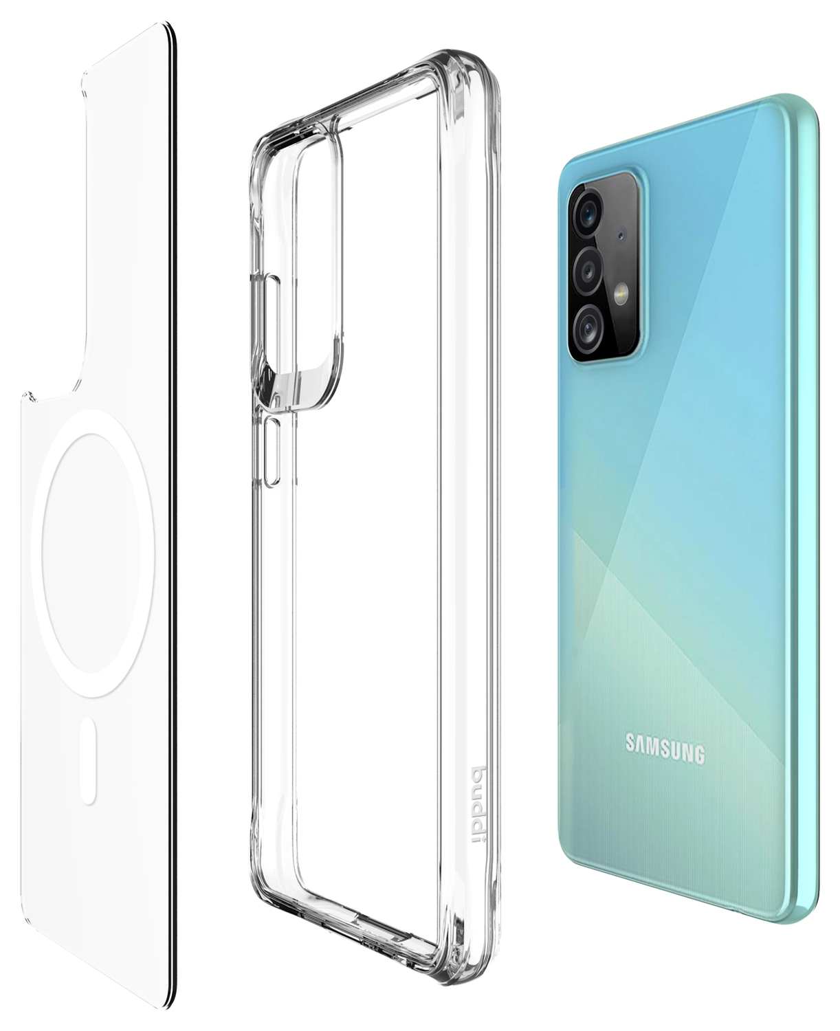 Buddi Core Samsung Galaxy A52 / A52S Hoesje MagSafe Back Cover Transparant afbeelding 10