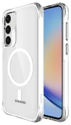 Buddi Core Samsung Galaxy A35 Hoesje MagSafe Back Cover Transparant afbeelding