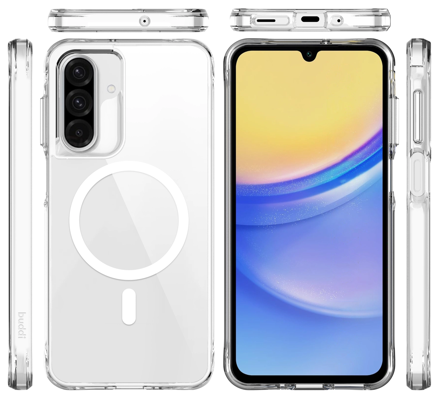 Buddi Core Samsung Galaxy A17 Hoesje MagSafe Back Cover Transparant afbeelding 9