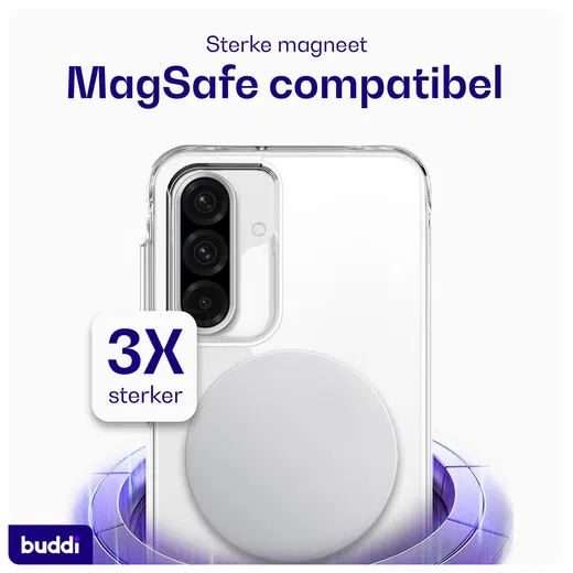 Buddi Core Samsung Galaxy A17 Hoesje MagSafe Back Cover Transparant afbeelding 3