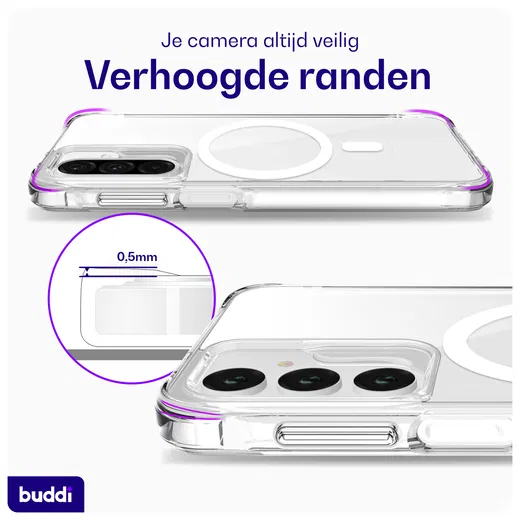 Buddi Core Samsung Galaxy A17 Hoesje MagSafe Back Cover Transparant afbeelding 5
