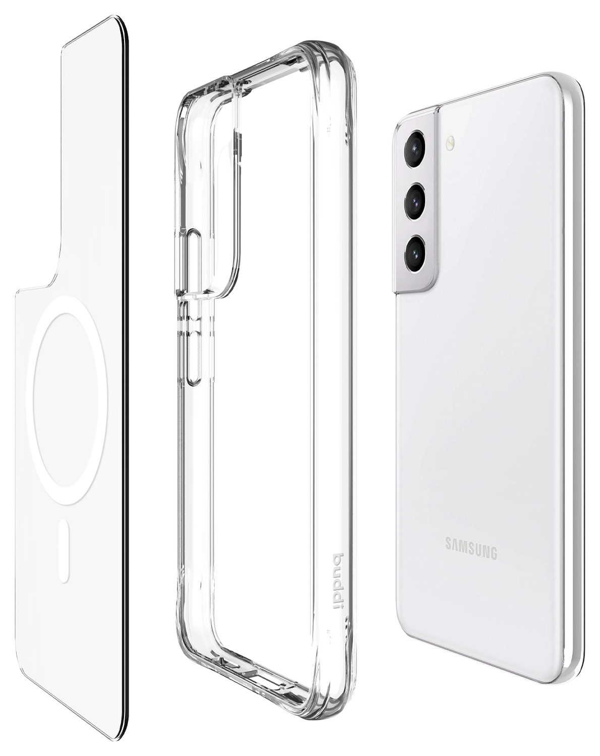 Buddi Core Samsung Galaxy S22 Hoesje MagSafe Back Cover Transparant afbeelding 10