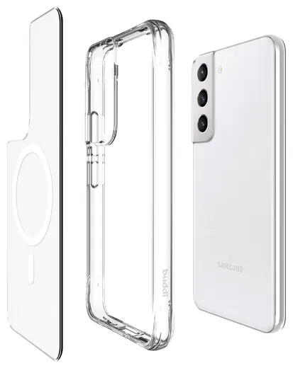 Buddi Core Samsung Galaxy S22 Hoesje MagSafe Back Cover Transparant afbeelding 10