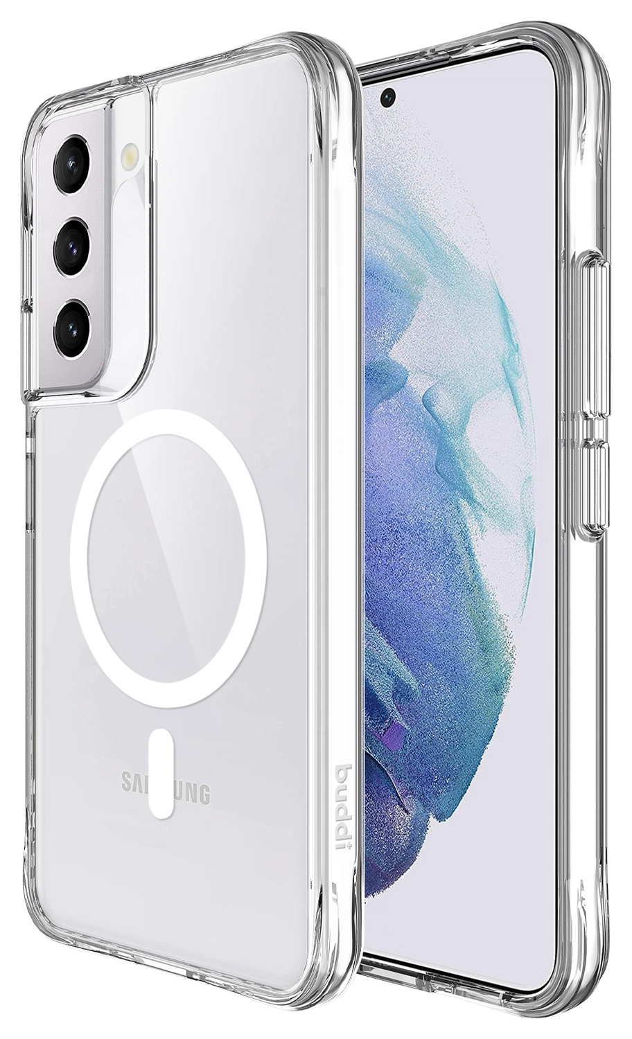 Buddi Core Samsung Galaxy S22 Plus Hoesje MagSafe Back Cover Transparant afbeelding 1