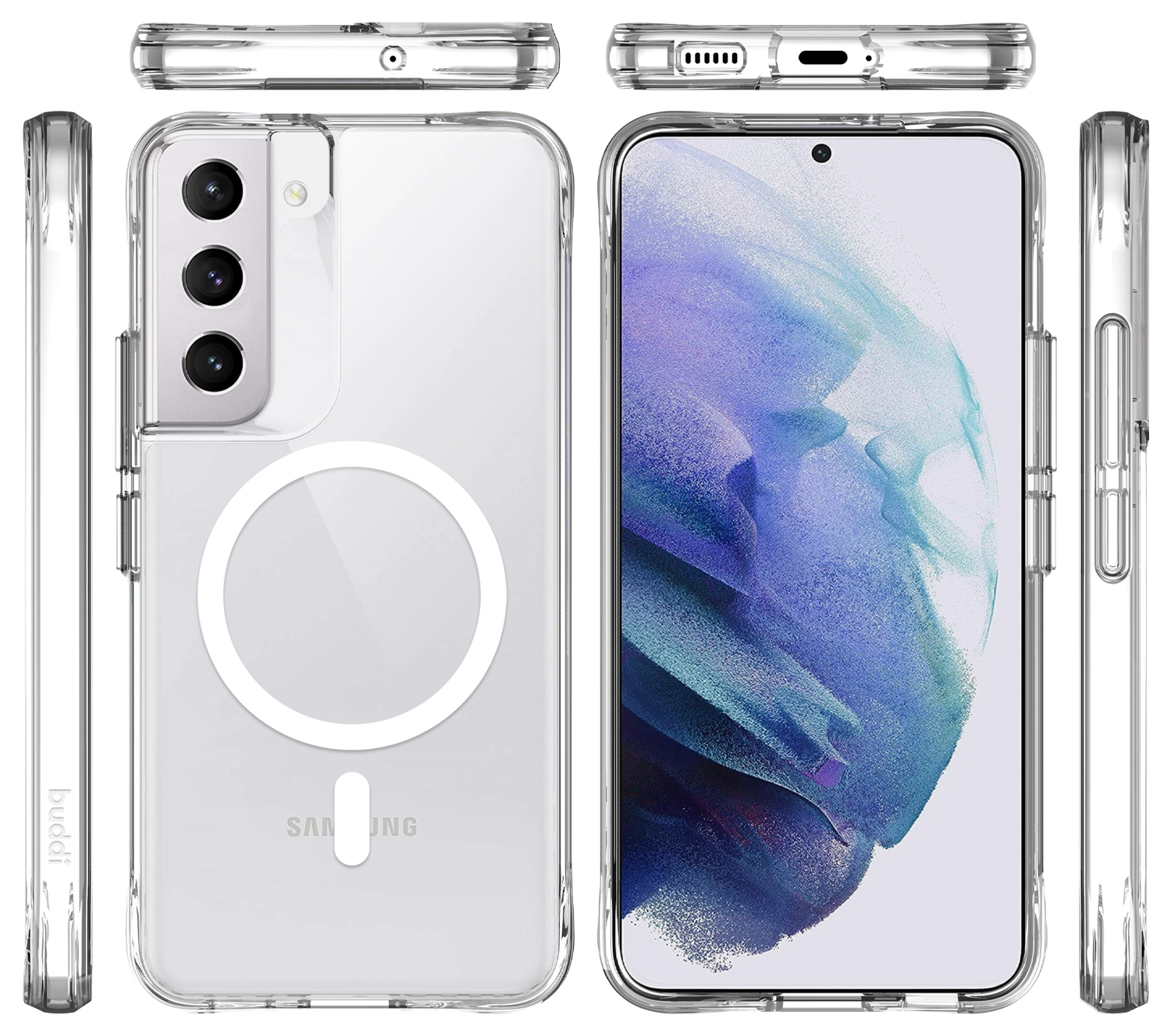 Buddi Core Samsung Galaxy S22 Plus Hoesje MagSafe Back Cover Transparant afbeelding 9