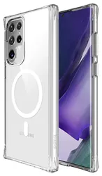 Buddi Core Samsung Galaxy S22 Ultra Hoesje MagSafe Back Cover Transparant afbeelding