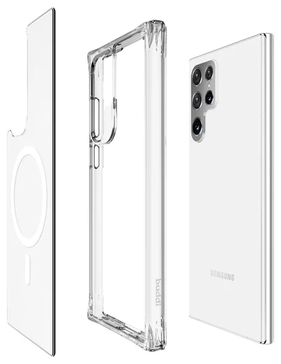 Buddi Core Samsung Galaxy S22 Ultra Hoesje MagSafe Back Cover Transparant afbeelding 10