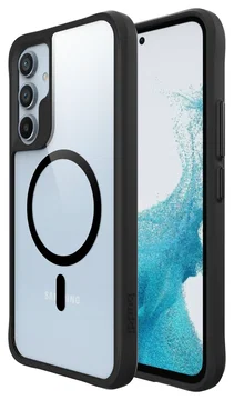 Buddi Hybrid Samsung Galaxy A54 Hoesje MagSafe Back Cover Transparant Zwart