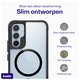 Buddi Hybrid Samsung Galaxy A54 Hoesje MagSafe Back Cover Transparant Zwart afbeelding 5