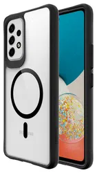 Buddi Hybrid Samsung Galaxy A53 Hoesje MagSafe Back Cover Transparant Zwart afbeelding