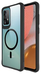 Buddi Hybrid Samsung Galaxy A52 / A52S Hoesje MagSafe Transparant Zwart afbeelding