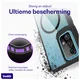Buddi Hybrid Samsung Galaxy A52 / A52S Hoesje MagSafe Transparant Zwart afbeelding 2