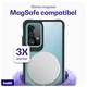 Buddi Hybrid Samsung Galaxy A52 / A52S Hoesje MagSafe Transparant Zwart afbeelding 3
