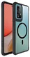 Buddi Hybrid Samsung Galaxy A52 / A52S Hoesje MagSafe Transparant Zwart afbeelding 8
