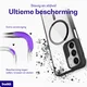Buddi Hybrid Samsung Galaxy A17 Hoesje MagSafe Back Cover Transparant Zwart afbeelding 2
