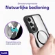 Buddi Hybrid Samsung Galaxy A17 Hoesje MagSafe Back Cover Transparant Zwart afbeelding 4