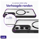 Buddi Hybrid Samsung Galaxy S23 Hoesje MagSafe Back Cover Transparant Zwart afbeelding 4