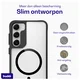Buddi Hybrid Samsung Galaxy S23 Hoesje MagSafe Back Cover Transparant Zwart afbeelding 6