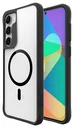 Buddi Hybrid Samsung Galaxy S23 Plus Hoesje MagSafe Back Cover Transparant Zwart
