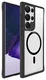 Buddi Hybrid Samsung Galaxy S23 Ultra Hoesje MagSafe Transparant Zwart afbeelding 8