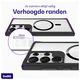Buddi Hybrid Samsung Galaxy S23 Ultra Hoesje MagSafe Transparant Zwart afbeelding 5