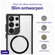 Buddi Hybrid Samsung Galaxy S23 Ultra Hoesje MagSafe Transparant Zwart afbeelding 6