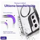 Buddi Hybrid Samsung Galaxy S22 Hoesje MagSafe Back Cover Transparant Zwart afbeelding 2