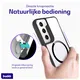 Buddi Hybrid Samsung Galaxy S22 Hoesje MagSafe Back Cover Transparant Zwart afbeelding 4