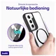 Buddi Hybrid Samsung Galaxy S22 Plus Hoesje MagSafe Back Cover Transparant Zwart afbeelding 4