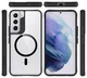 Buddi Hybrid Samsung Galaxy S22 Plus Hoesje MagSafe Back Cover Transparant Zwart afbeelding 9