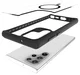 Buddi Hybrid Samsung Galaxy S22 Ultra Hoesje MagSafe Transparant Zwart afbeelding 10