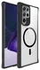 Buddi Hybrid Samsung Galaxy S22 Ultra Hoesje MagSafe Transparant Zwart afbeelding 8