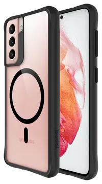 Buddi Hybrid Samsung Galaxy S21 Hoesje MagSafe Back Cover Transparant Zwart