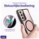 Buddi Hybrid Samsung Galaxy S21 Hoesje MagSafe Back Cover Transparant Zwart afbeelding 4
