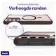 Buddi Hybrid Samsung Galaxy S21 Hoesje MagSafe Back Cover Transparant Zwart afbeelding 5