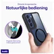 Buddi Hybrid Samsung Galaxy S21 FE Hoesje MagSafe Back Cover Transparant Zwart afbeelding 4